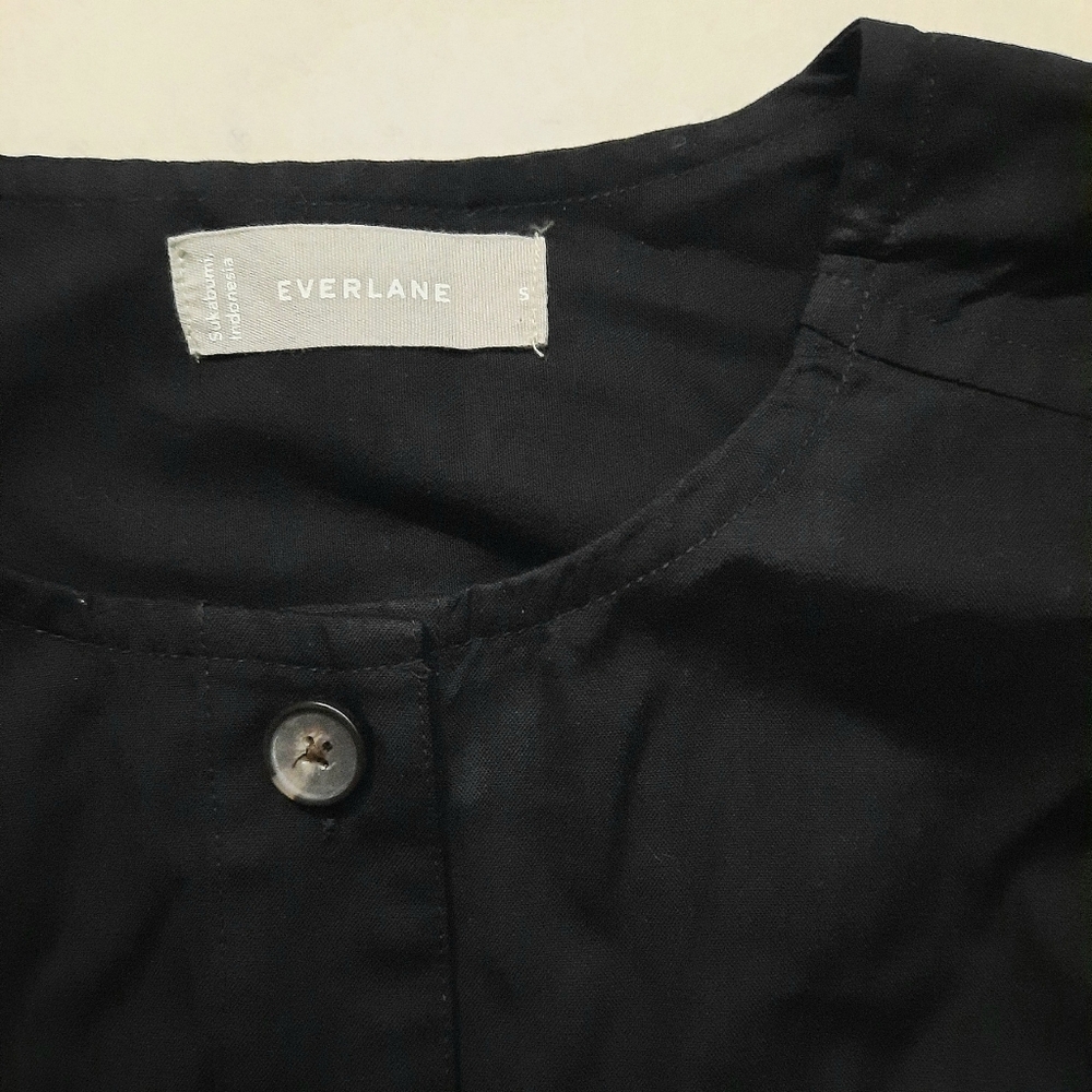 NWOT Everlane The Tiered Midi Dress Black - Size S - Picture 12 of 14